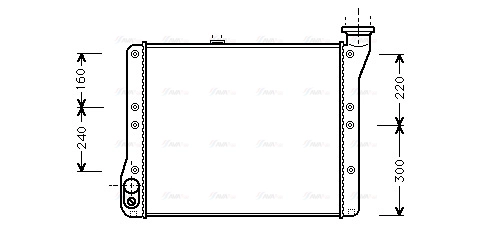 Radiator, engine cooling (VN2054)