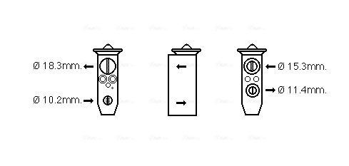 Expansion Valve, air conditioning (DN1358)