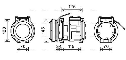 Compressor, air conditioning (JDAK012)