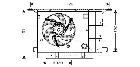 Fan, engine cooling (CN7537)