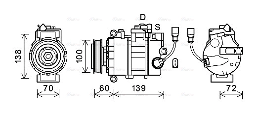 Compressor, air conditioning (VNK382)