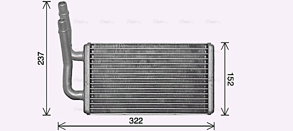 Heat Exchanger, interior heating (FD6661)