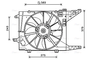 Fan, engine cooling (RT7550)