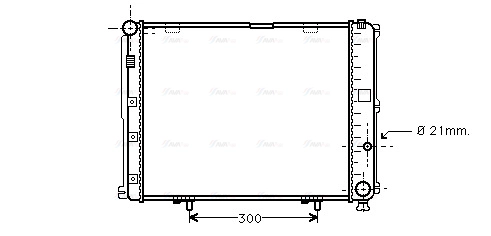 Radiator, engine cooling (MS2126)