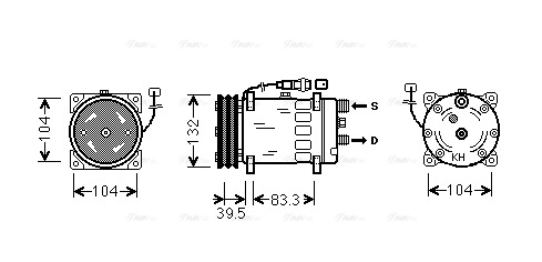 Compressor, air conditioning (MNAK047)
