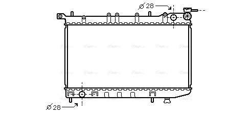 Radiator, engine cooling (DN2123)