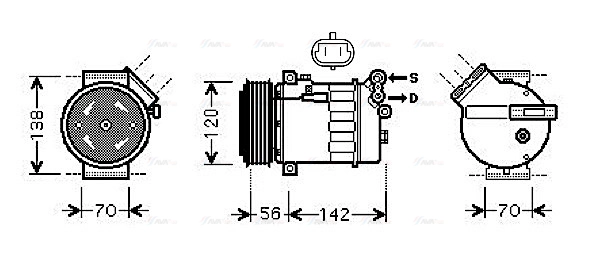 Compressor, air conditioning (OLAK313)