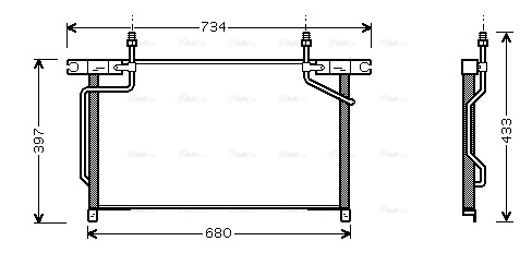 Condenser, air conditioning (DN5213)