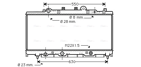 Radiator, engine cooling (FT2149)