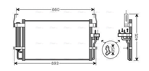 Condenser, air conditioning (HY5092D)