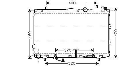 Radiator, engine cooling (KA2090)