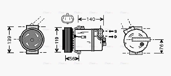 Compressor, air conditioning (OLAK463)