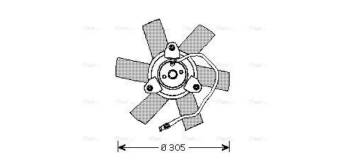 Fan, engine cooling (PE7514)