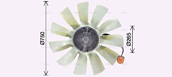 Clutch, radiator fan (SCF071)