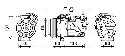 Compressor, air conditioning (RTK630)
