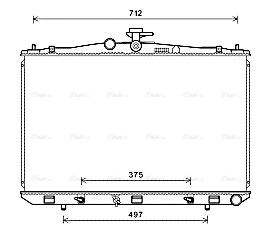 Radiator, engine cooling (TO2675)