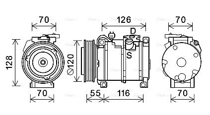 Compressor, air conditioning (JEK068)