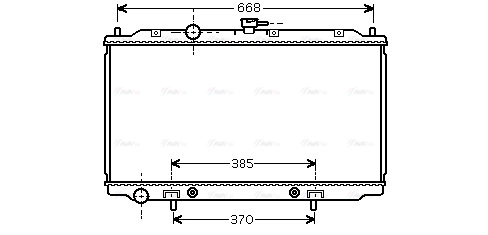 Radiator, engine cooling (DNA2218)