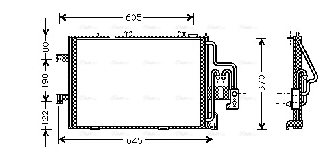 Condenser, air conditioning (OLA5307)