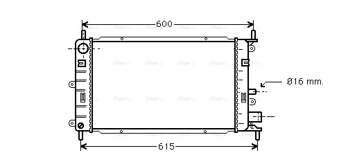Radiator, engine cooling (FD2150)