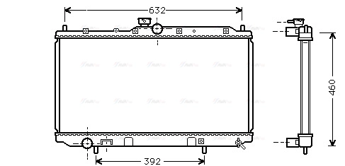 Radiator, engine cooling (MT2142)