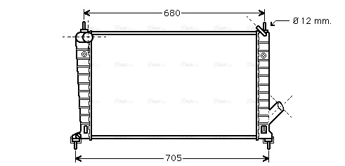 Radiator, engine cooling (SB2061)