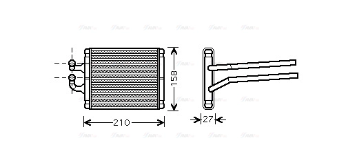 Heat Exchanger, interior heating (KA6095)