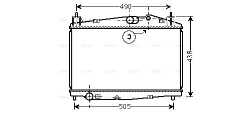 Radiator, engine cooling (MZ2229)