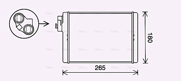 Heat Exchanger, interior heating (AI6408)
