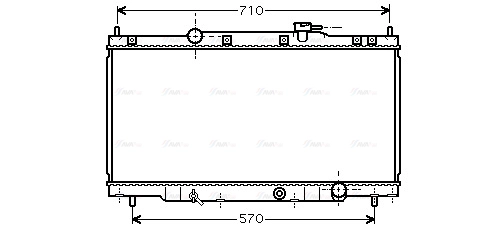 Radiator, engine cooling (HD2162)