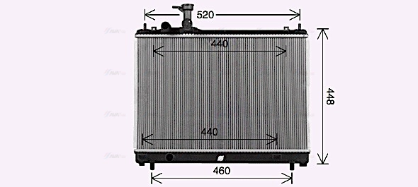 Radiator, engine cooling (SZ2161)