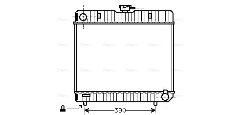 Radiator, engine cooling (MS2042)
