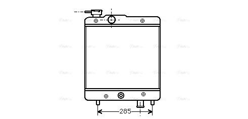 Radiator, engine cooling (FTA2025)