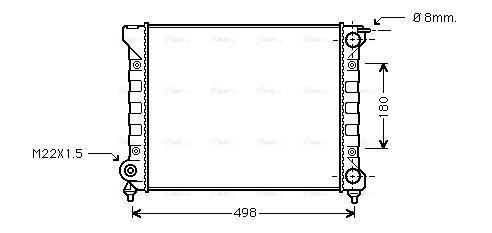 Radiator, engine cooling (VNA2047)