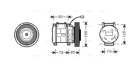 Compressor, air conditioning (HDAK019)