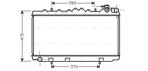 Radiator, engine cooling (DN2092)
