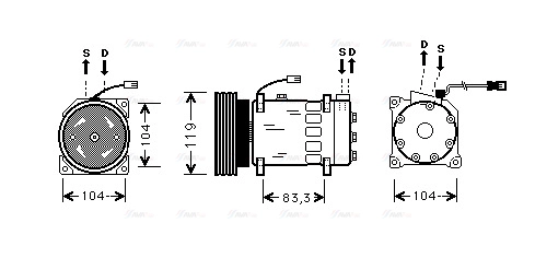 Compressor, air conditioning (CNK179)