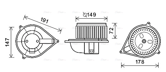 Interior Blower (FT8426)