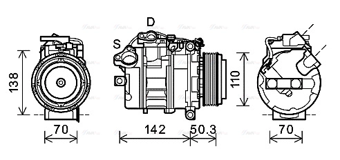 Compressor, air conditioning (BWK428)