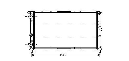 Radiator, engine cooling (FT2142)