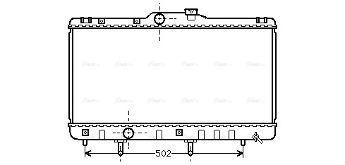 Radiator, engine cooling (TO2148)