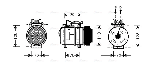 Compressor, air conditioning (MSK275)