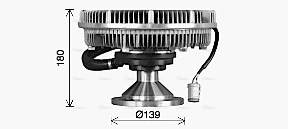 Clutch, radiator fan (SCC059)