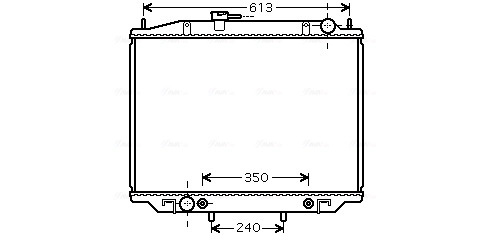 Radiator, engine cooling (DNA2262)