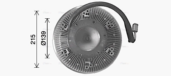 Clutch, radiator fan