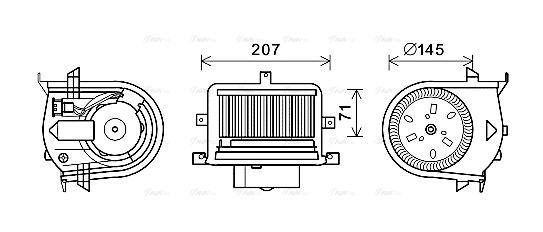 Interior Blower (VN8350)