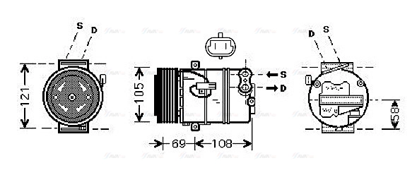 Compressor, air conditioning (OLAK445)