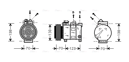 Compressor, air conditioning (ALAK016)