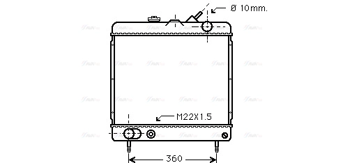 Radiator, engine cooling (PE2034)