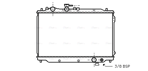 Radiator, engine cooling (MZ2050)
